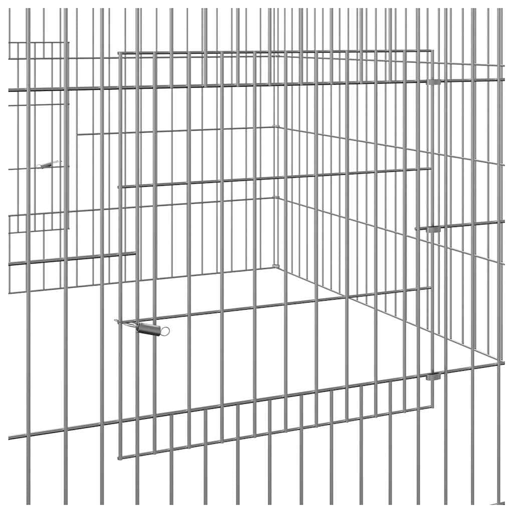 Conigliera 110x110x55 cm Ferro Zincato — miniatura 5 di 6