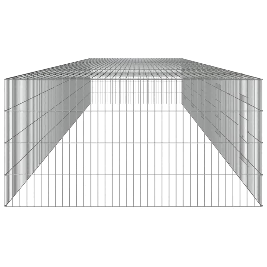 Conigliera con 5 Pannelli 541x109x54 cm Ferro Zincato — miniatura 4 di 6