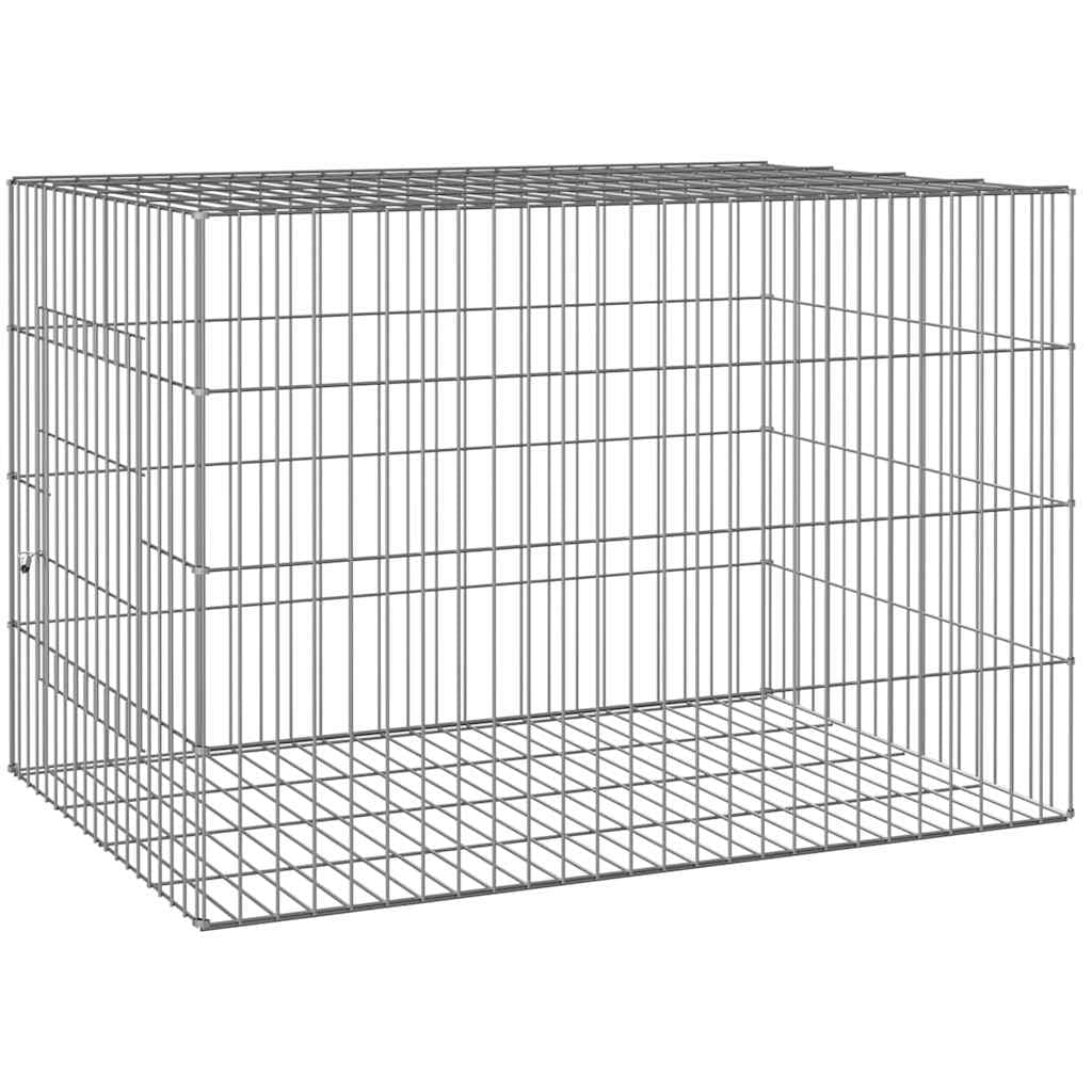Conigliera 78x54x54 cm Ferro Zincato — miniatura 2 di 6