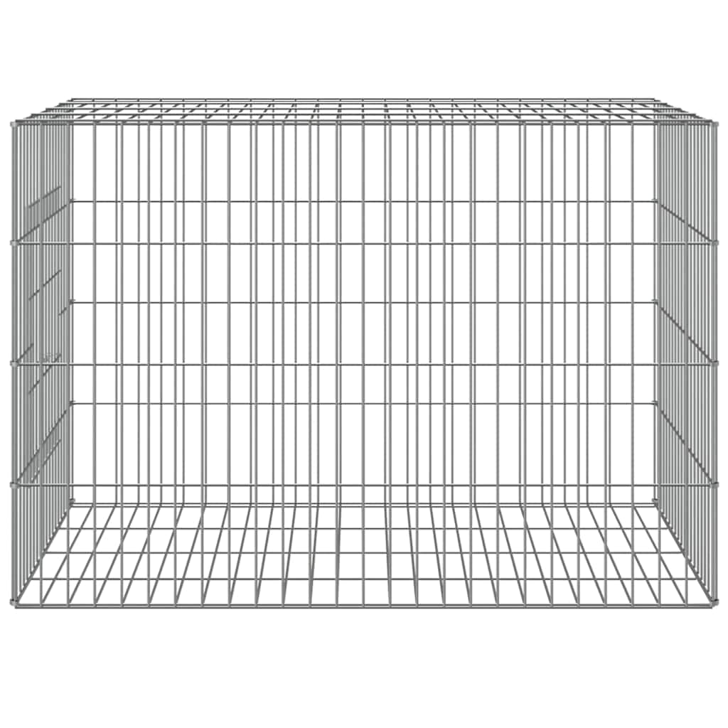 Conigliera 78x54x54 cm Ferro Zincato — miniatura 3 di 6