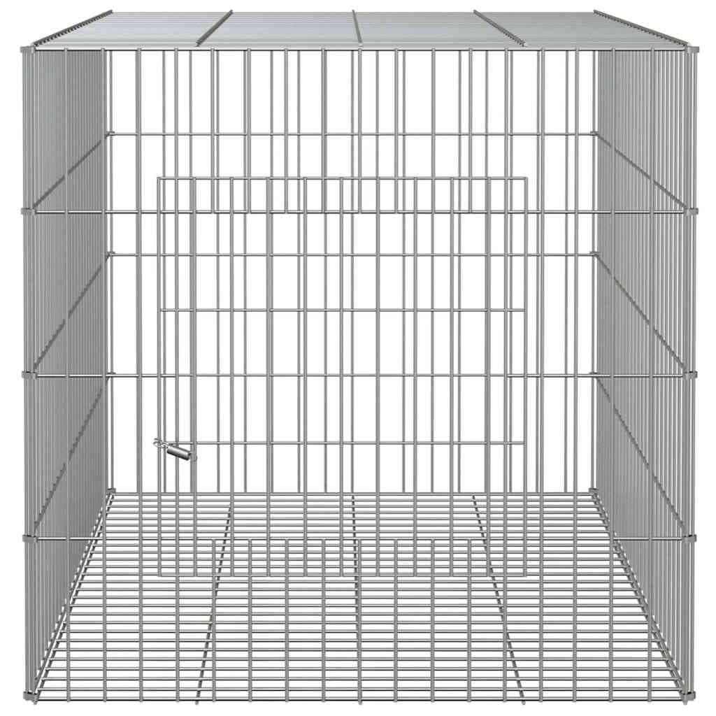Conigliera 78x54x54 cm Ferro Zincato — miniatura 4 di 6