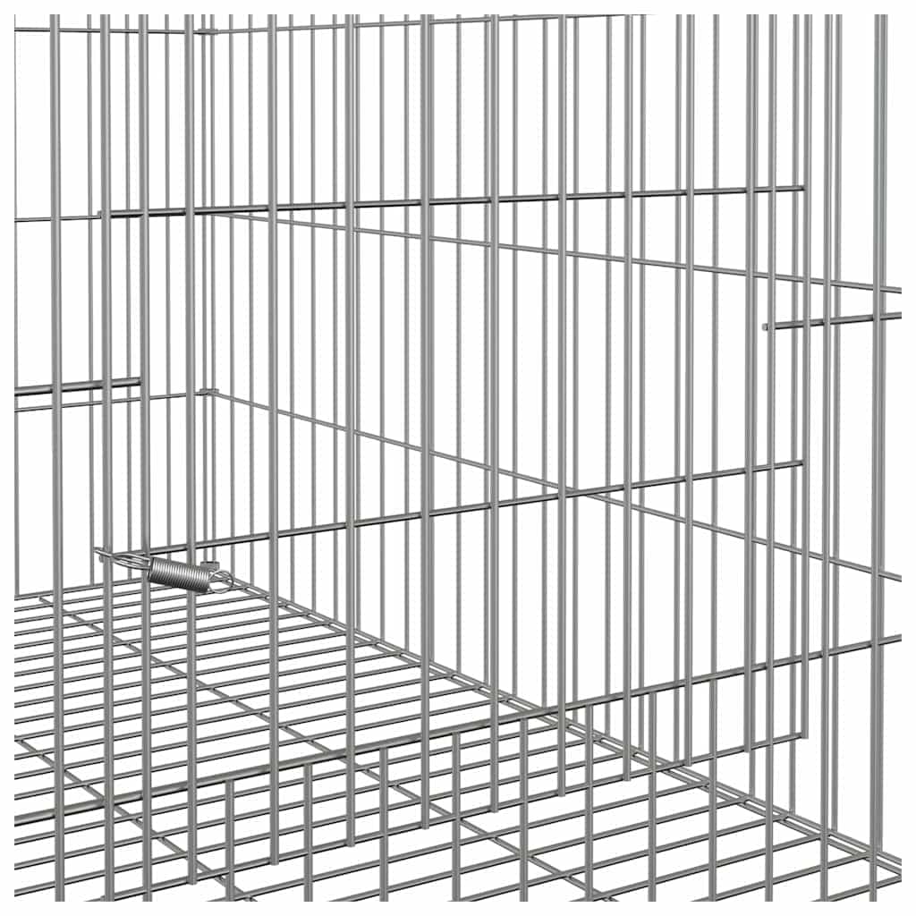 Conigliera 78x54x54 cm Ferro Zincato — miniatura 5 di 6