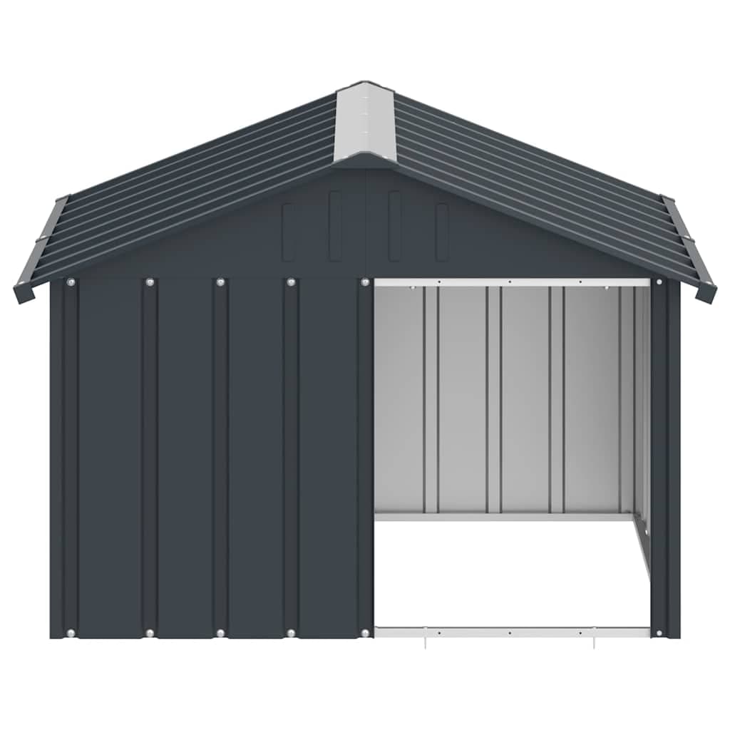 Casetta per Cani Antracite 116,5x103x81,5 cm Acciaio Zincato — miniatura 4 di 9