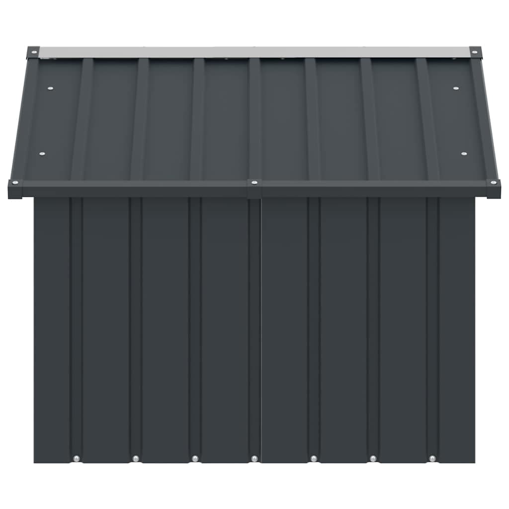 Casetta per Cani Antracite 116,5x103x81,5 cm Acciaio Zincato — miniatura 5 di 9