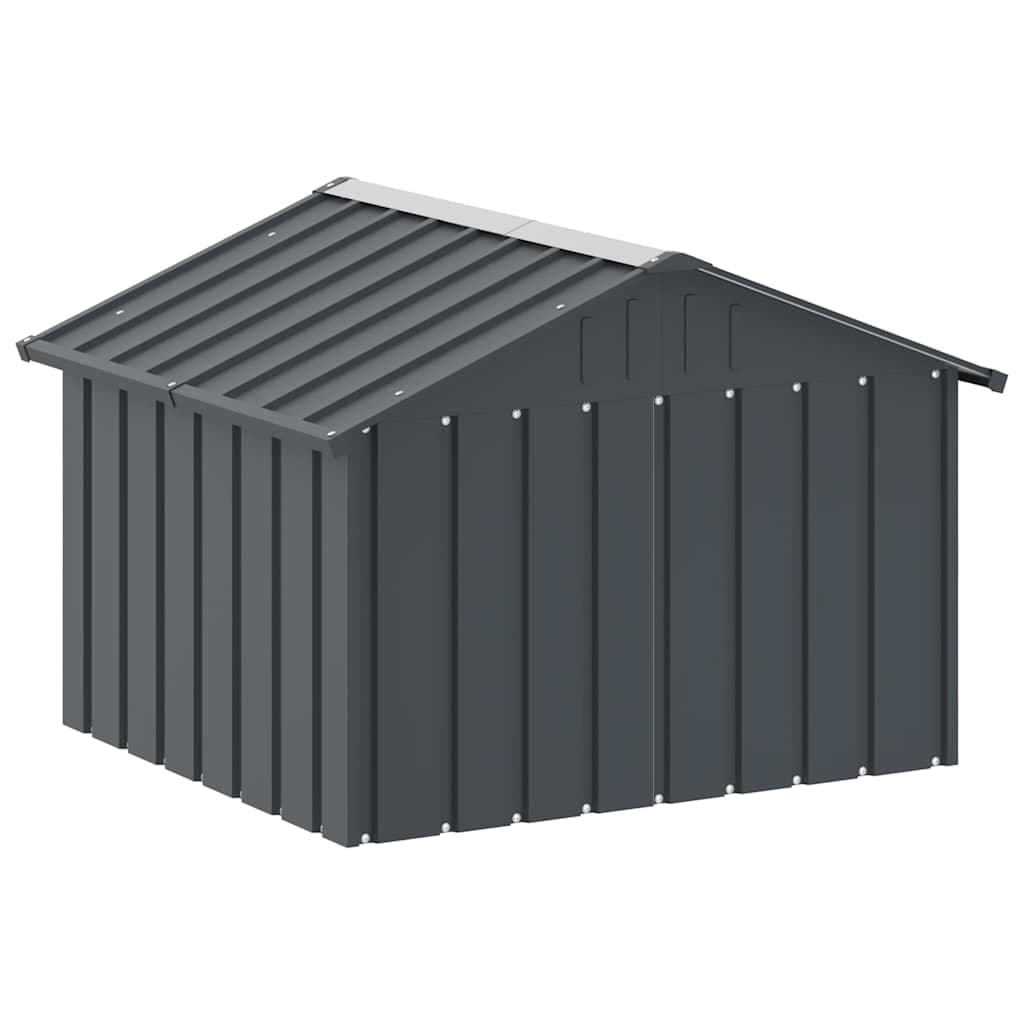 Casetta per Cani Antracite 116,5x103x81,5 cm Acciaio Zincato — miniatura 6 di 9