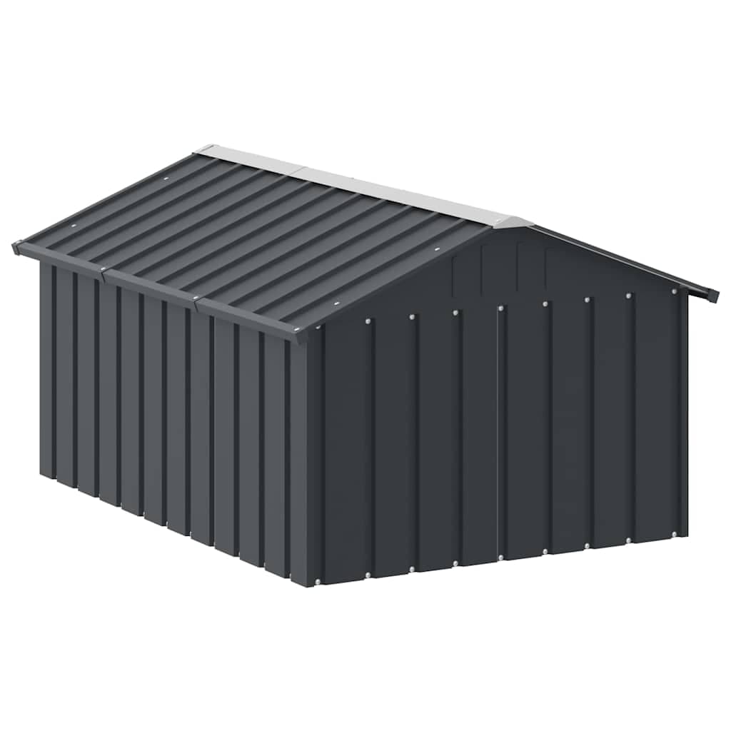 Casetta per Cani Antracite 116,5x153x81,5 cm Acciaio Zincato — foto 6 di 9