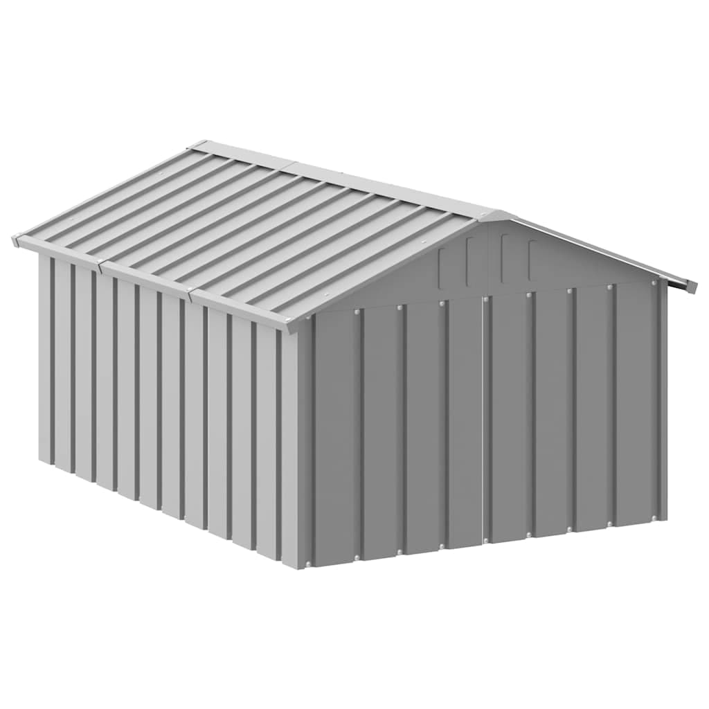 Casetta per Cani grigio 116,5x153x81,5 cm Acciaio Zincato — foto 6 di 9