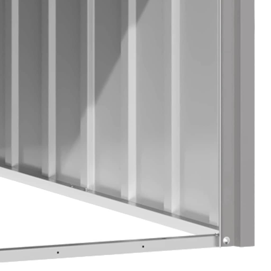 Casetta per Cani grigio 116,5x153x81,5 cm Acciaio Zincato — foto 7 di 9