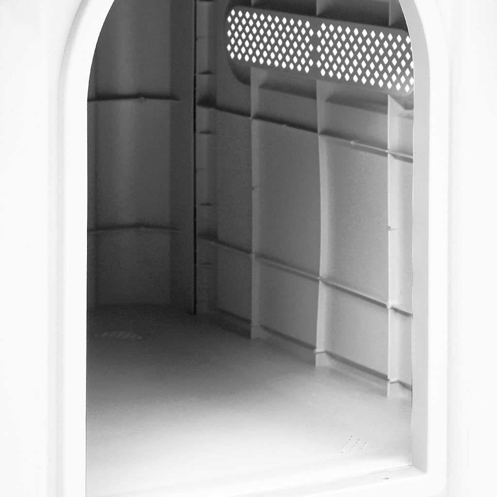 Cuccia per cani grigia 59x75x66 cm in polipropilene — miniatura 3 di 6