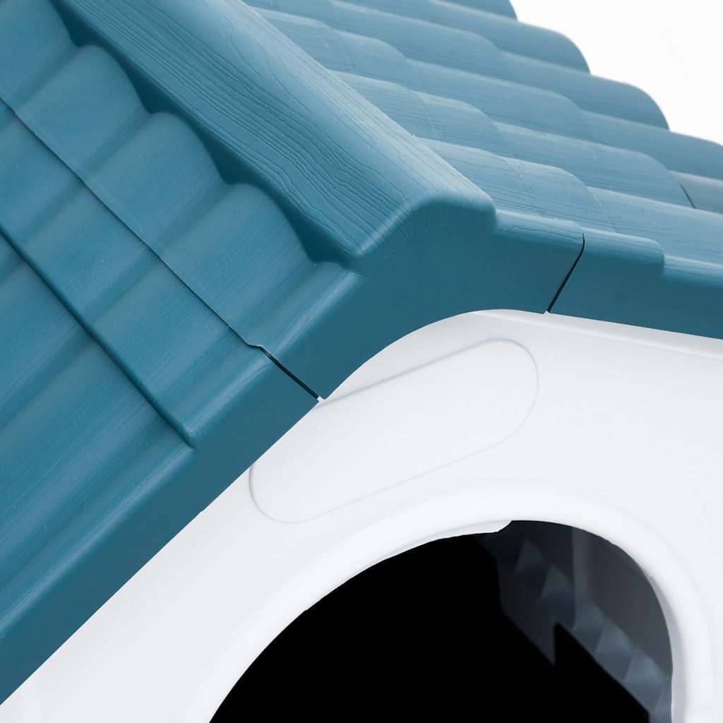 Casetta per Cani Blu 57x68x66 cm in Polipropilene — miniatura 5 di 6