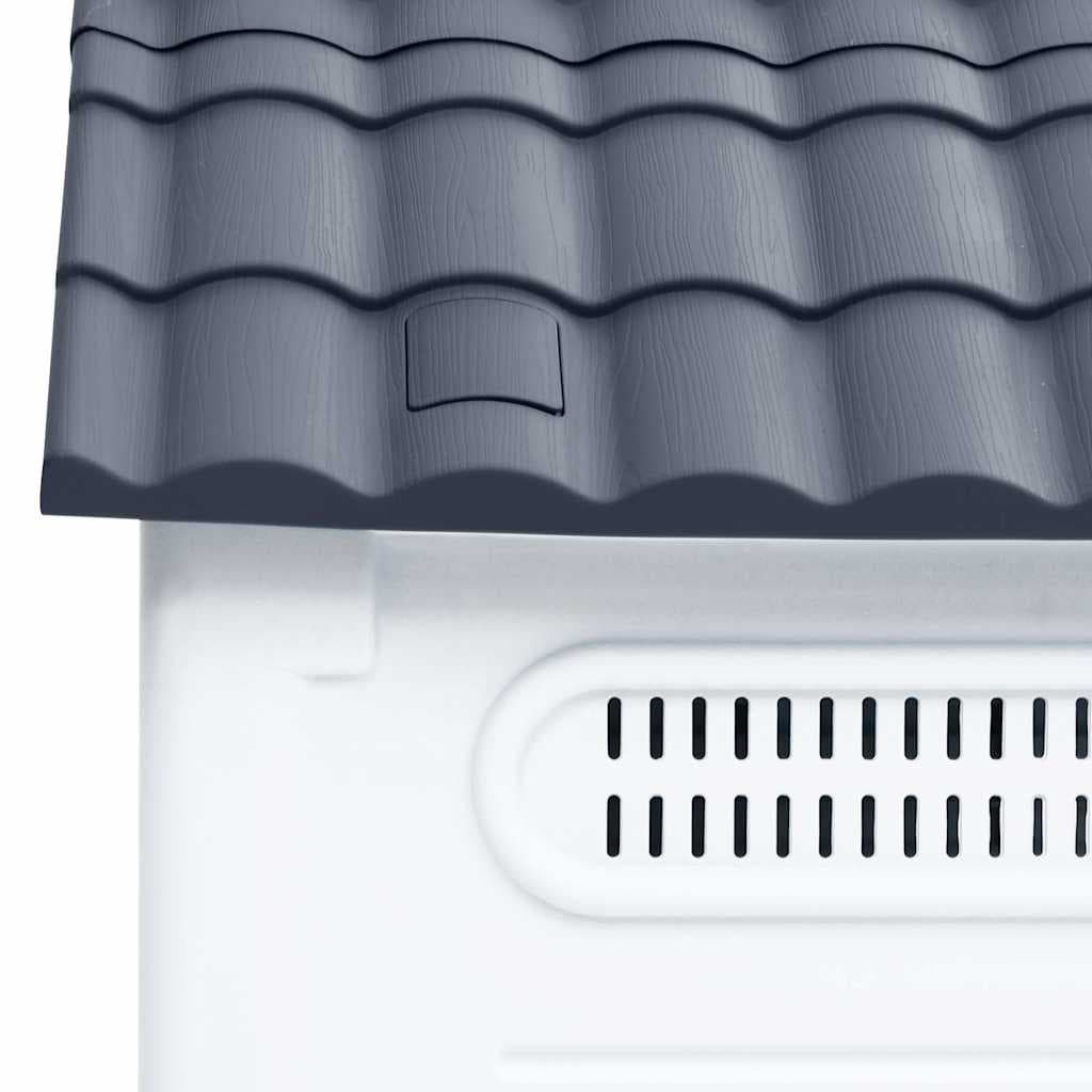 Cuccia per cani grigia 57x68x66 cm in polipropilene — miniatura 3 di 6