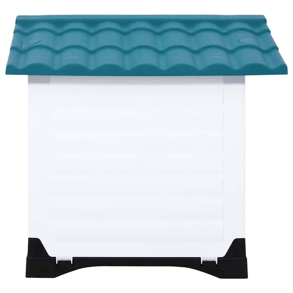 Casetta per Cani Blu 90,5x68x66 cm in Polipropilene — miniatura 2 di 6