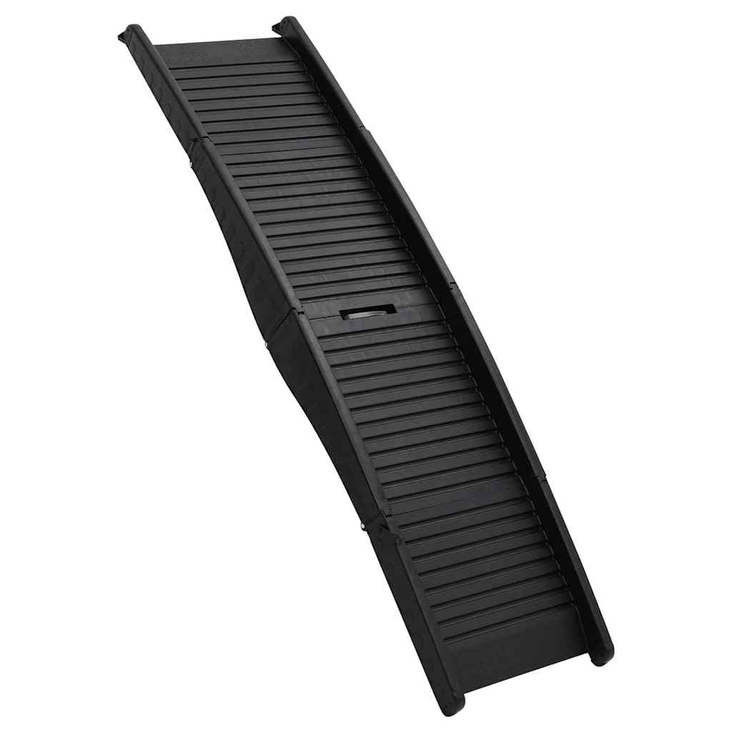 Rampa per Cani Pieghevole Nera 153x40x12,5 cm in Plastica — miniatura 2 di 10