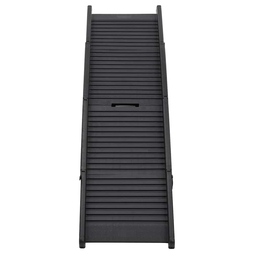 Rampa per Cani Pieghevole Nera 153x40x12,5 cm in Plastica — miniatura 3 di 10