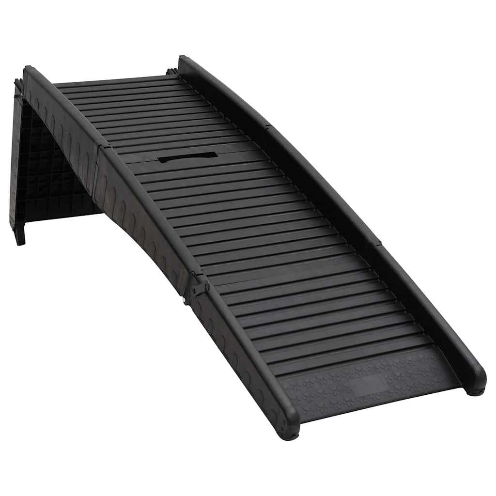 Rampa per Cani Pieghevole Nera 153x40x12,5 cm in Plastica — miniatura 4 di 10