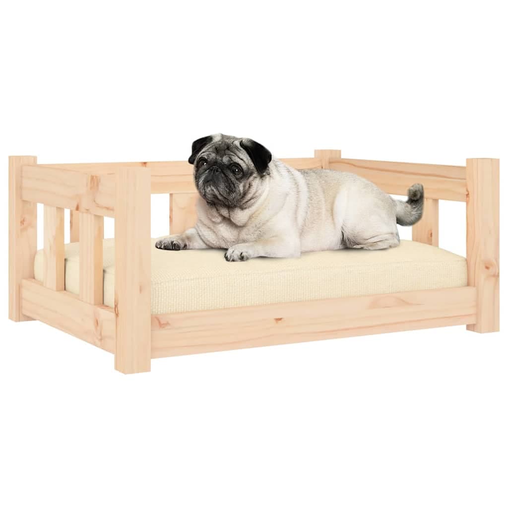 Cuccia per Cani 65,5x50,5x28 cm in Legno Massello di Pino — miniatura 5 di 8