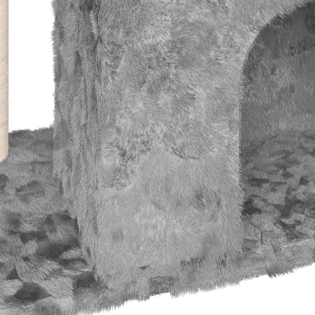 Albero per Gatti con Tiragraffi in Sisal Grigio Chiaro 51 cm — miniatura 5 di 6