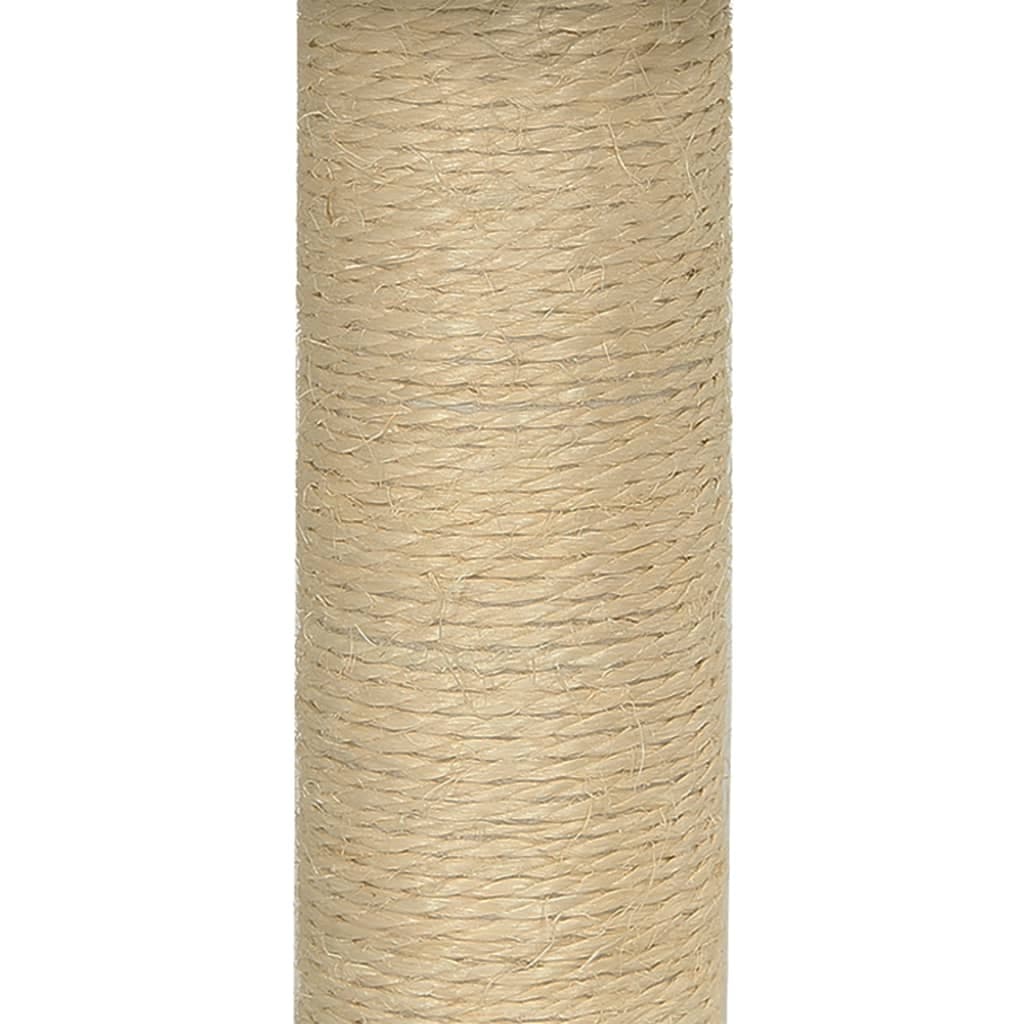 Albero per Gatti con Palo Tiragraffi Sisal Grigio Scuro 74 cm — miniatura 6 di 8