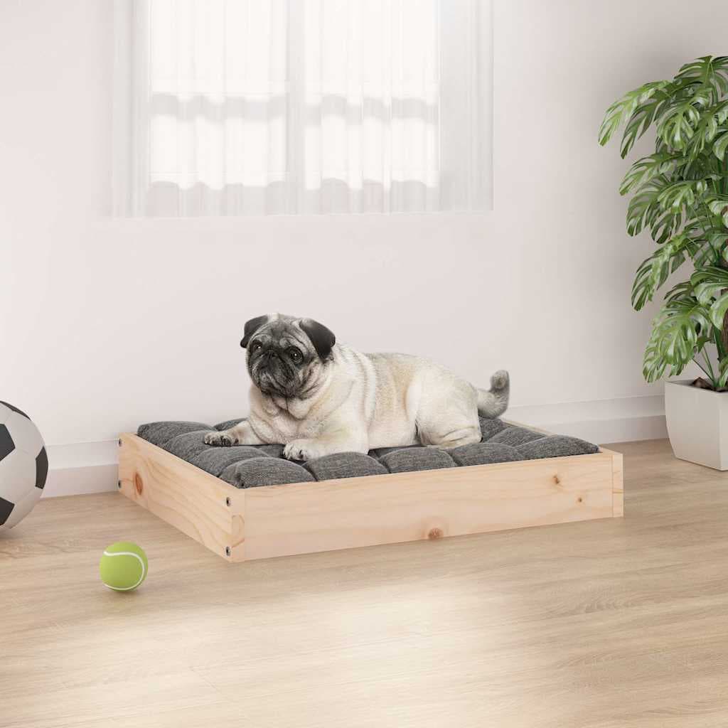 Cuccia per Cani 61,5x49x9 cm in Legno Massello di Pino — miniatura 1 di 8