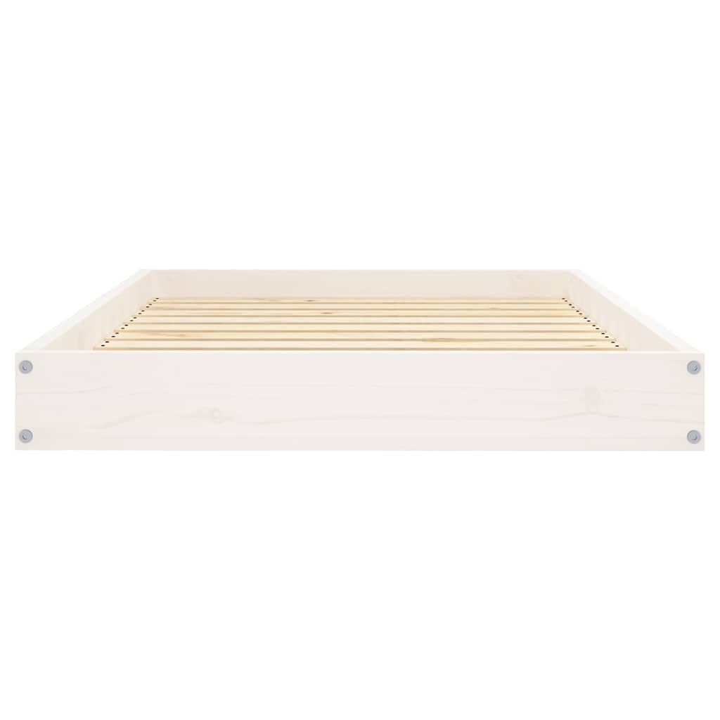 Cuccia per Cani Bianca 91,5x64x9 cm in Legno Massello di Pino — foto 5 di 8