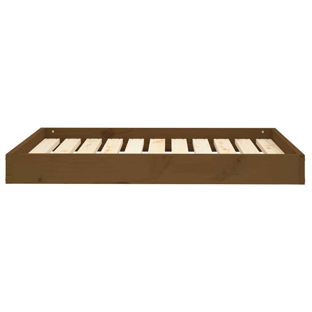 Cuccia per Cani Ambrata 91,5x64x9 cm in Legno Massello di Pino — foto 4 di 8