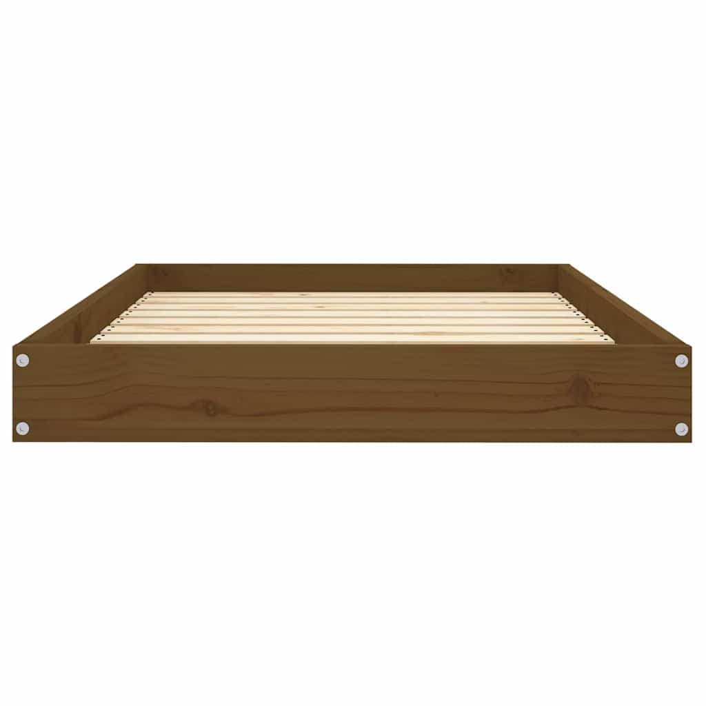 Cuccia per Cani Ambrata 91,5x64x9 cm in Legno Massello di Pino — foto 5 di 8