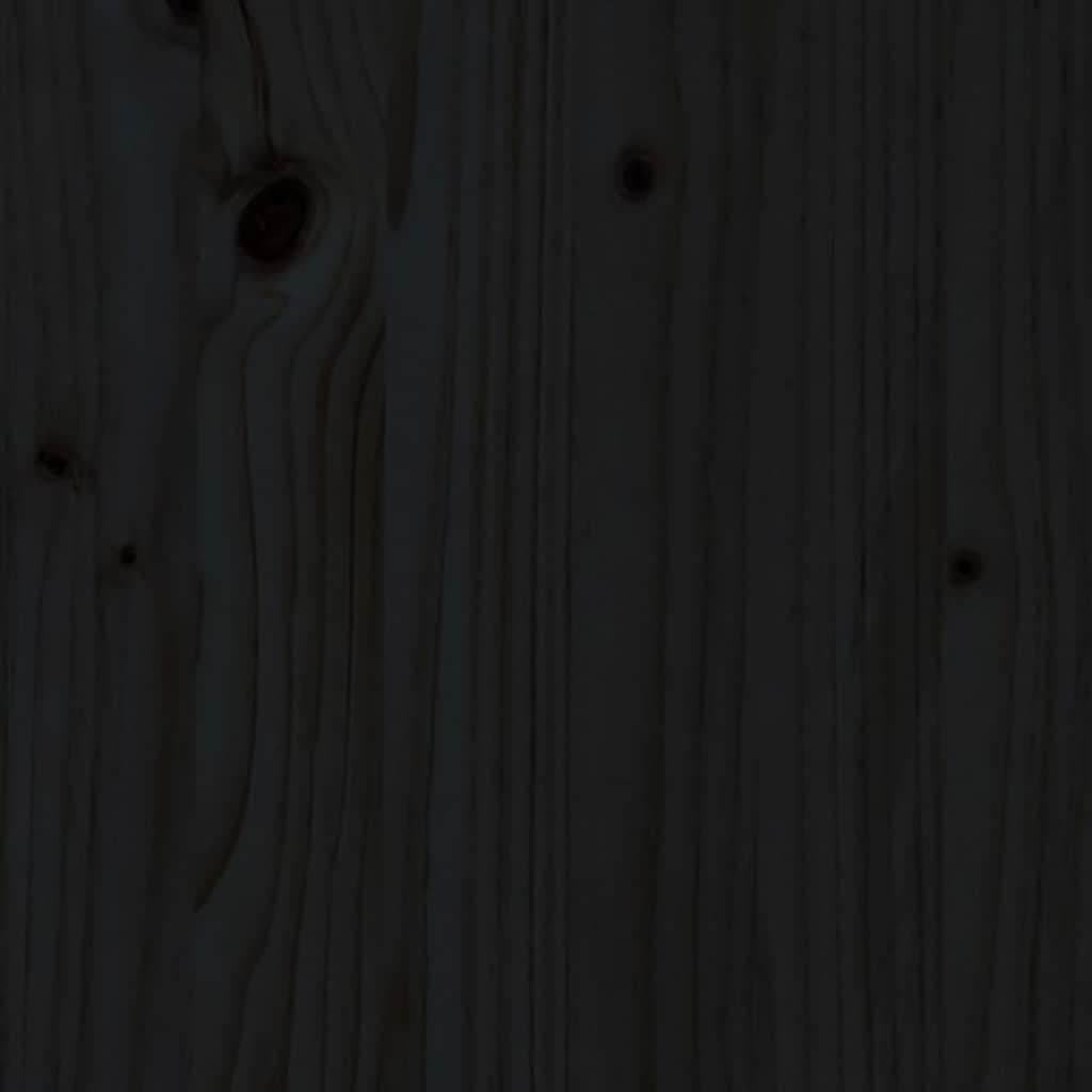 Cuccia per Cani Nera 91,5x64x9 cm in Legno Massello di Pino — foto 6 di 7