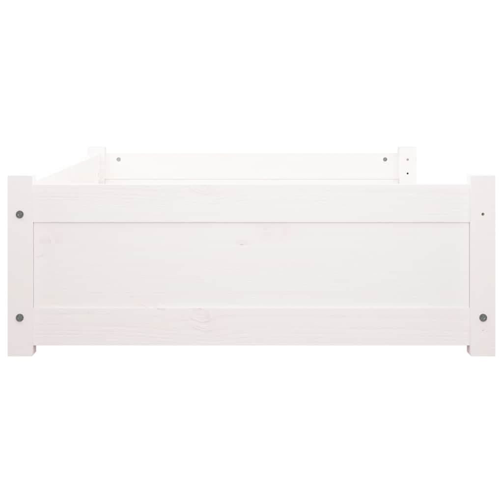 Cuccia per Cani Bianca 105,5x75,5x28 cm Legno Massello di Pino — miniatura 5 di 7