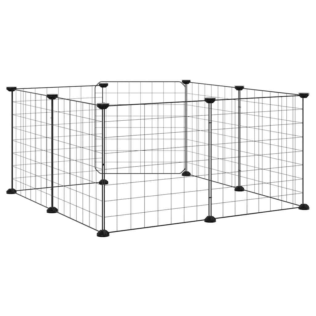 Gabbia per animali domestici a 8 pannelli con porta 70x70x35 cm — miniatura 5 di 8