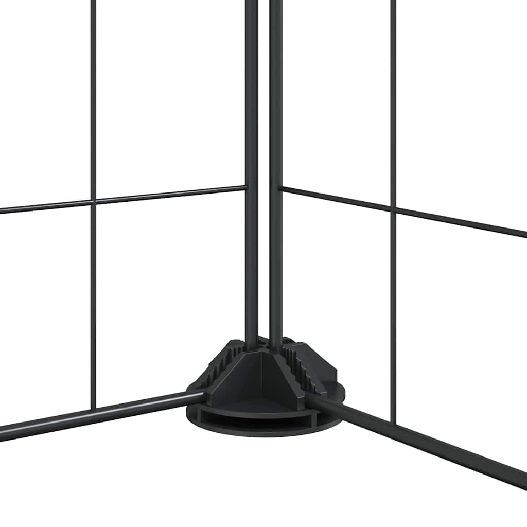 Gabbia per animali domestici 12 pannelli con porta 105x105x35cm — miniatura 6 di 8