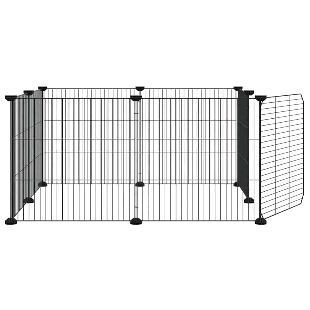 Gabbia per animali domestici a 8 pannelli con porta 70x70x35 cm — miniatura 4 di 8
