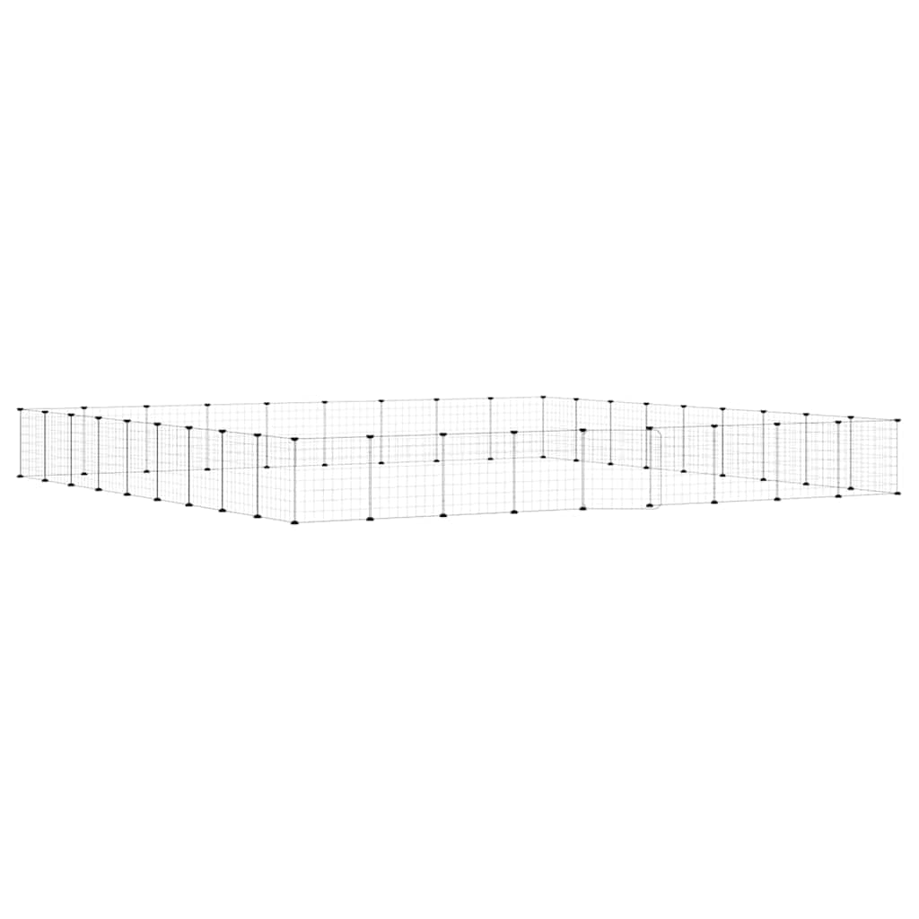 Gabbia per Animali 36 Pannelli con Porta Nera 315x315x35 cm — miniatura 2 di 8