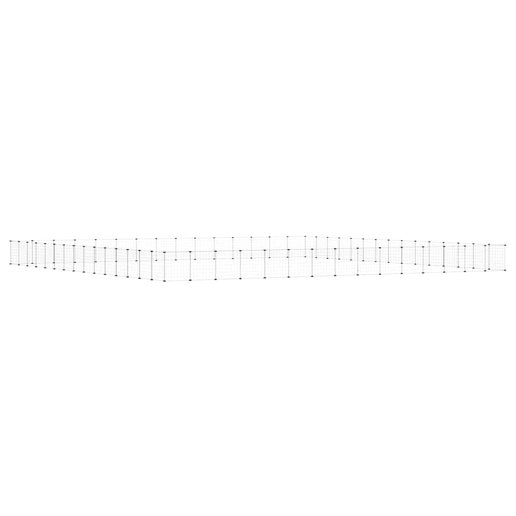 Gabbia per Animali 60 Pannelli con Porta Nera 525x525x35 cm — miniatura 5 di 8