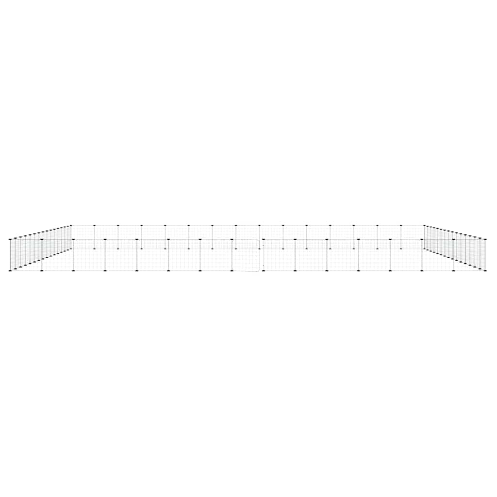 Gabbia per Animali 60 Pannelli con Porta Nera 525x525x35 cm — miniatura 3 di 8