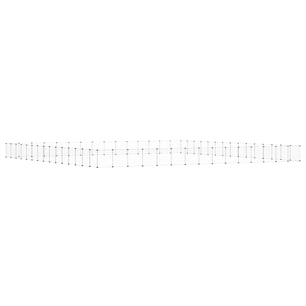 Gabbia per Animali 60 Pannelli con Porta Nera 525x525x35 cm — miniatura 4 di 8