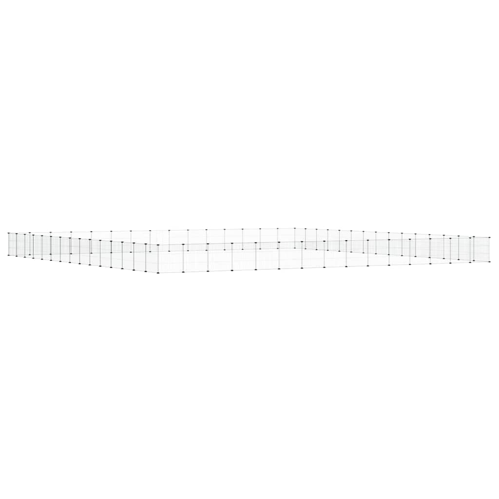 Gabbia per Animali 60 Pannelli con Porta Nera 525x525x35 cm — miniatura 3 di 7