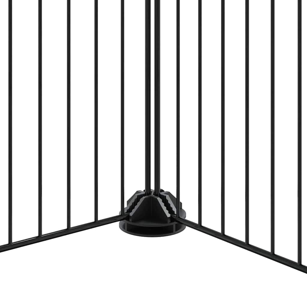 Gabbia per Animali 44 Pannelli con Porta Nera 175x105x70 cm — miniatura 6 di 8