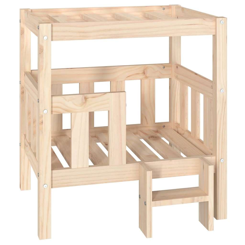 Cuccia per Cani 65,5x50,5x70 cm in Legno Massello di Pino — miniatura 2 di 7