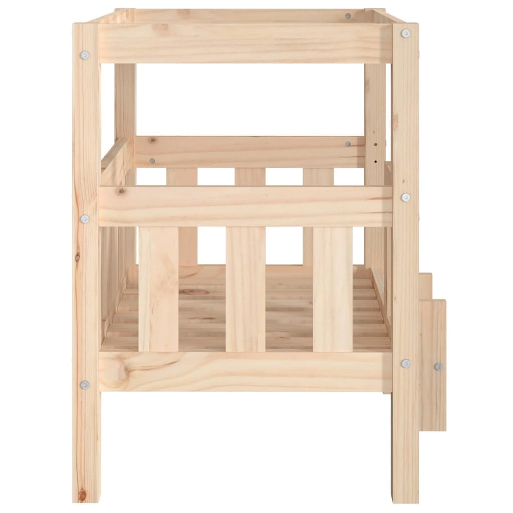 Cuccia per Cani 65,5x50,5x70 cm in Legno Massello di Pino — miniatura 5 di 7