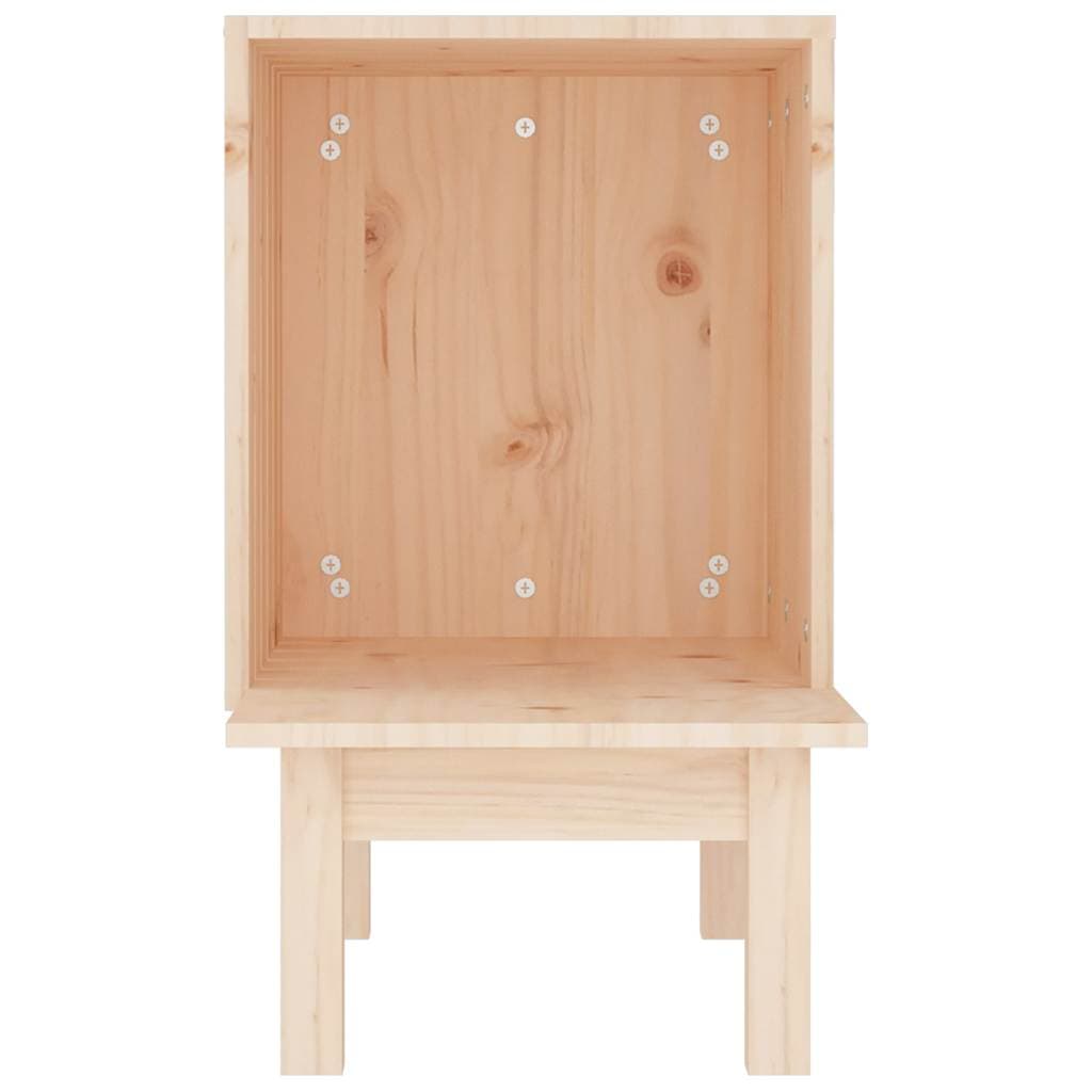 Casetta per Gatti 60x36x60 cm in Legno Massello di Pino — miniatura 4 di 7