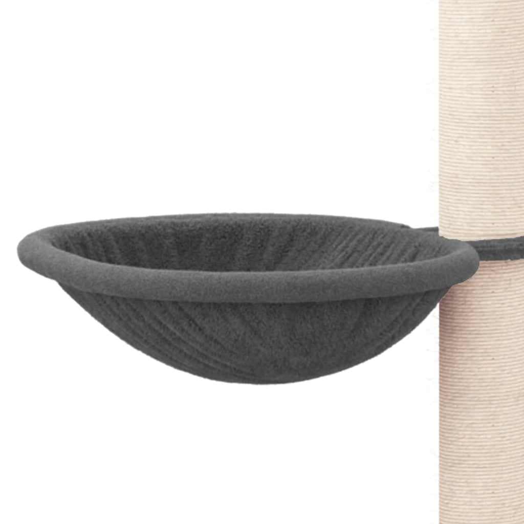 Albero per Gatti con Tiragraffi in Sisal Grigio Scuro 94,5 cm — miniatura 5 di 6