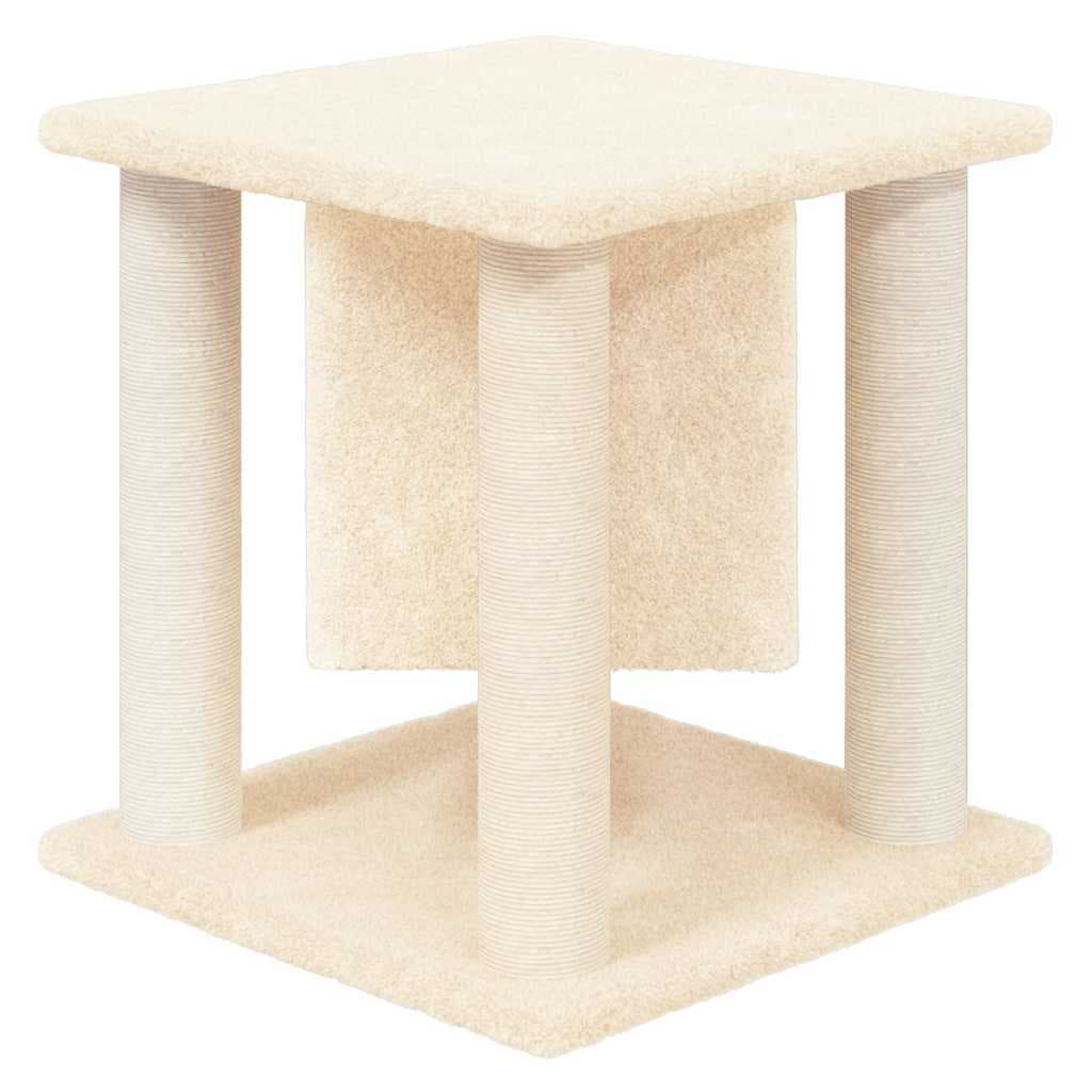 Albero per Gatti con Tiragraffi in Sisal Crema 37 cm — miniatura 4 di 5