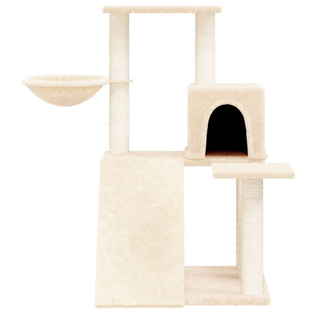 Albero per Gatti con Tiragraffi in Sisal Crema 82 cm — miniatura 3 di 6