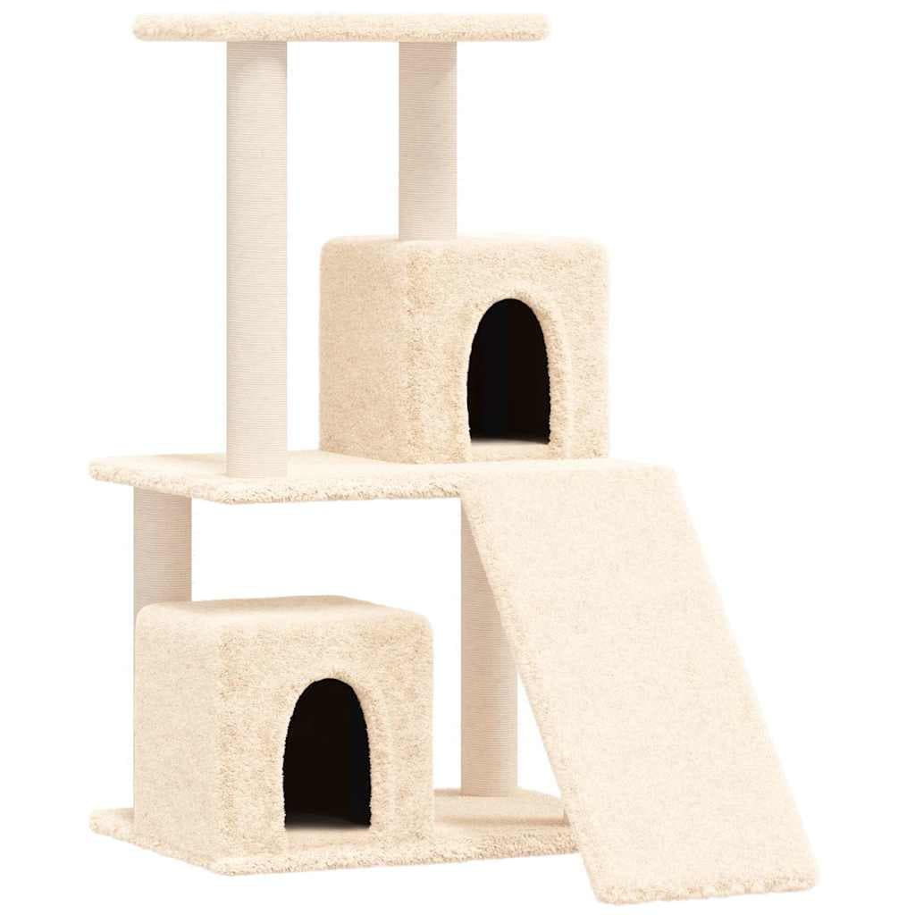 Albero per Gatti con Tiragraffi in Sisal Crema 82 cm — miniatura 2 di 6