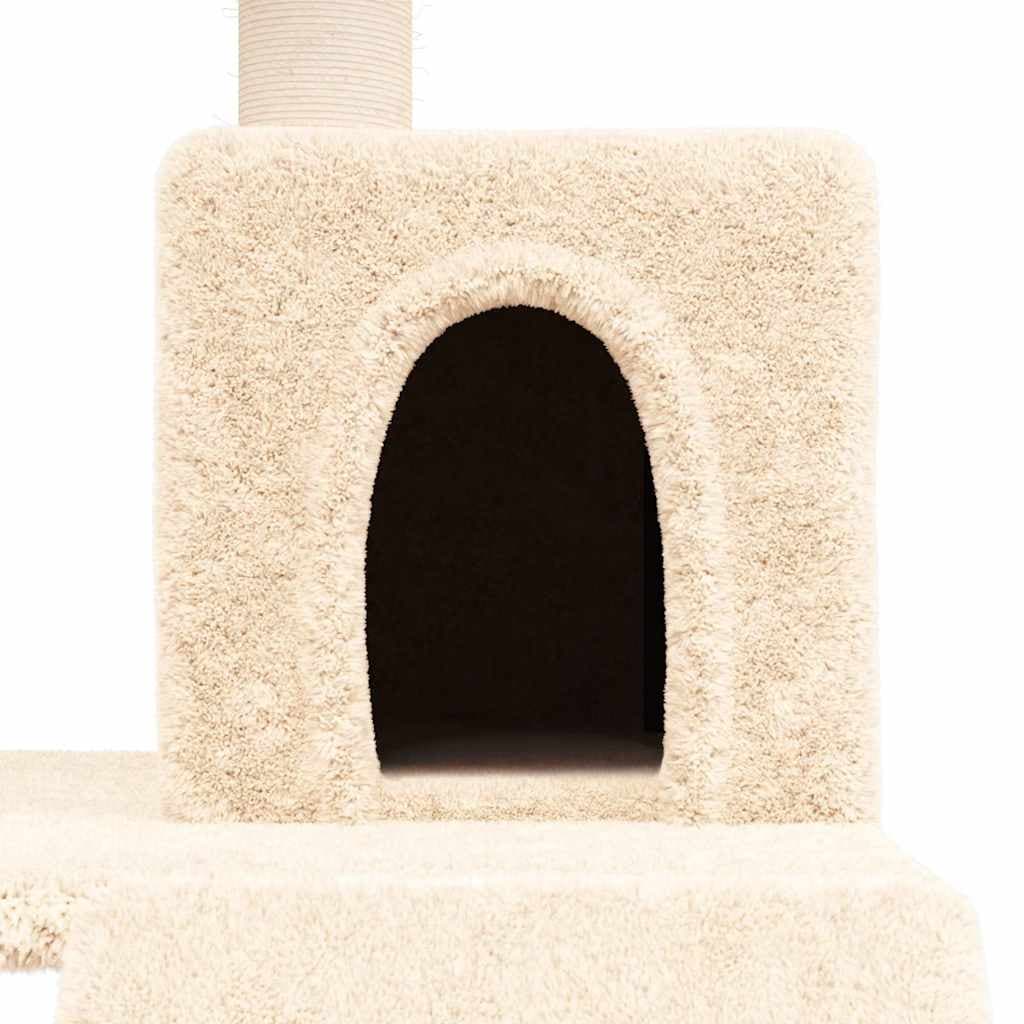 Albero per Gatti con Tiragraffi in Sisal Crema 82 cm — miniatura 5 di 6