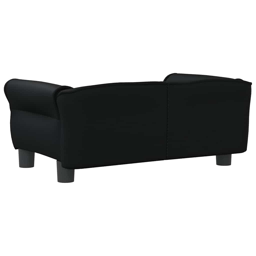 Lettino per Cani Nero 70x45x30 cm in Similpelle — miniatura 4 di 6