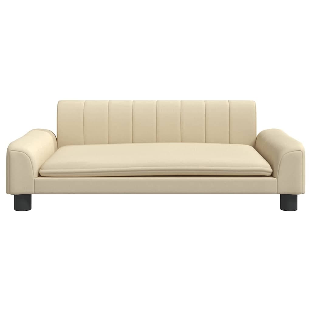 Lettino per Cani Crema 90x53x30 cm in Similpelle — miniatura 3 di 6