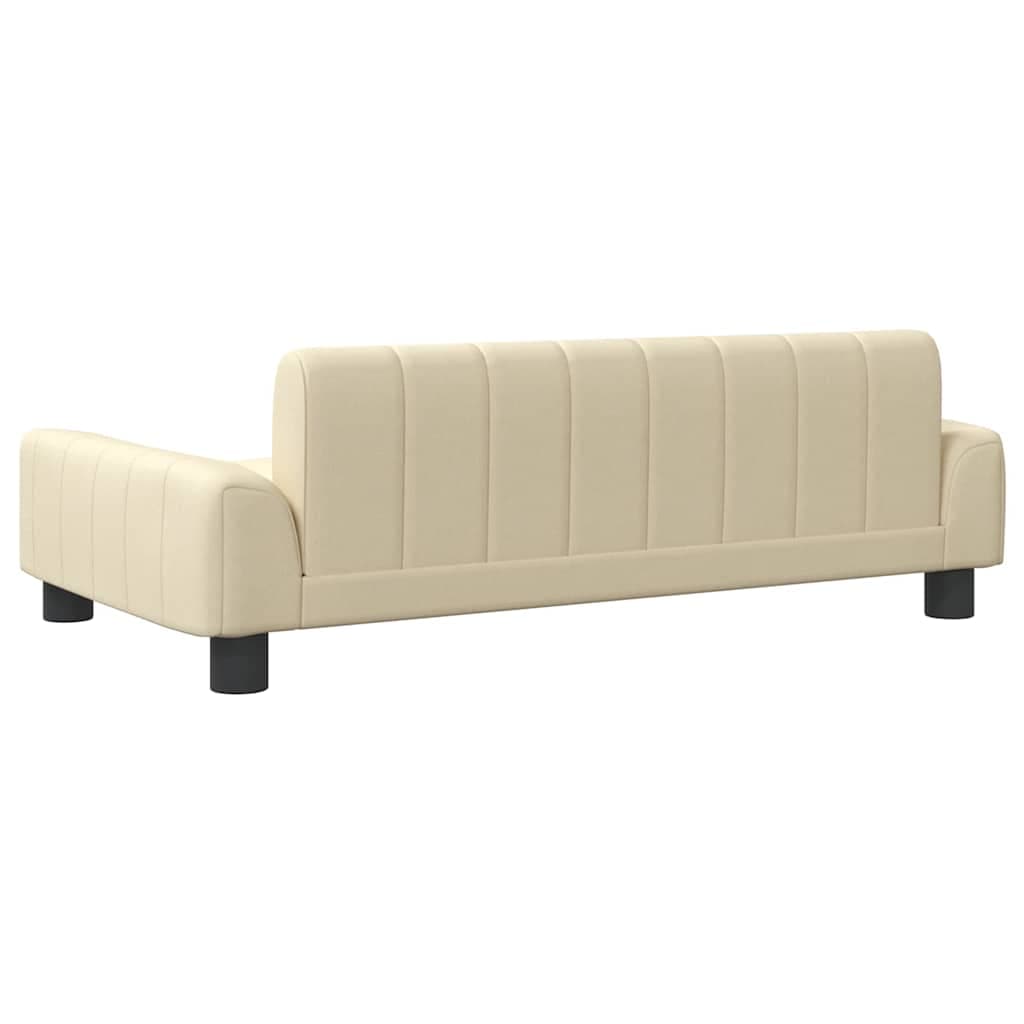 Lettino per Cani Crema 90x53x30 cm in Similpelle — miniatura 4 di 6