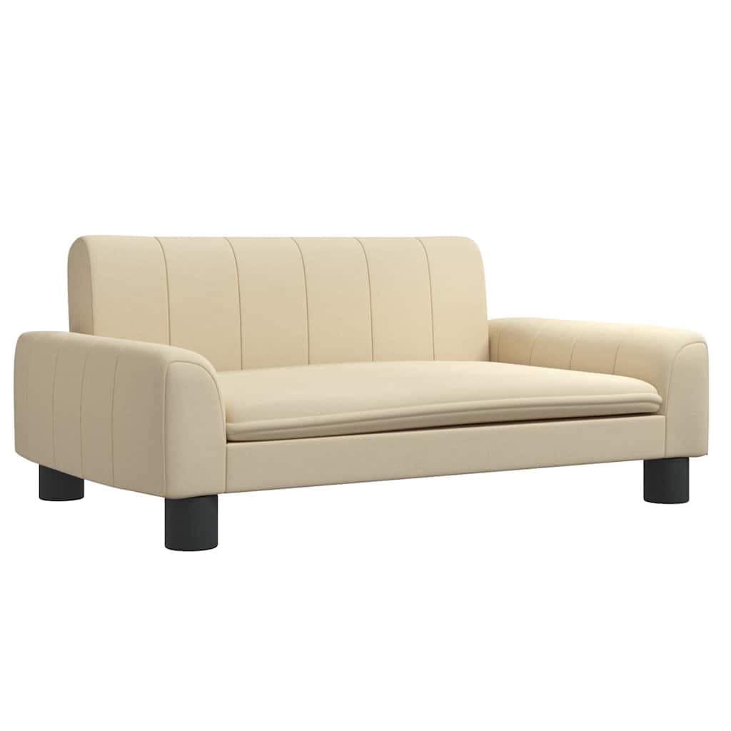 Lettino per Cani Crema 70x45x30 cm in Tessuto — miniatura 2 di 6