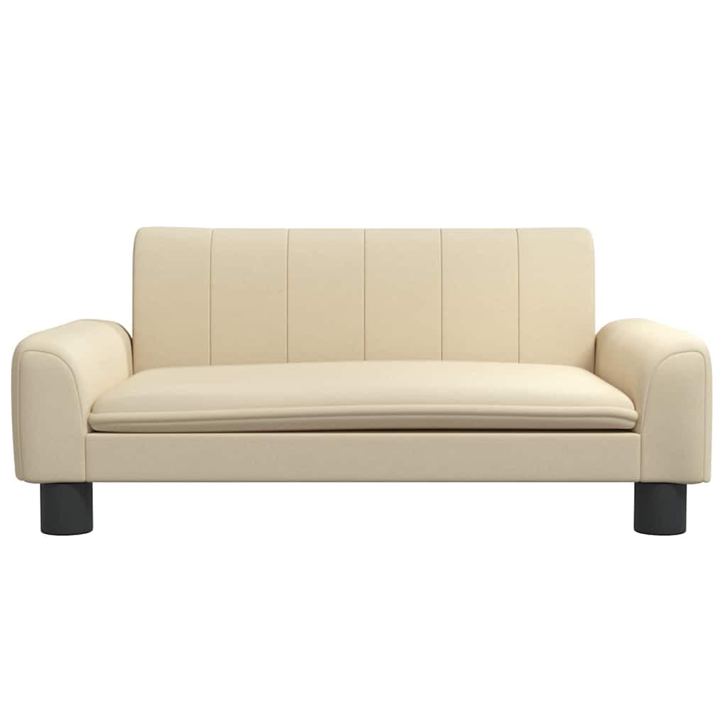 Lettino per Cani Crema 70x45x30 cm in Tessuto — miniatura 3 di 6